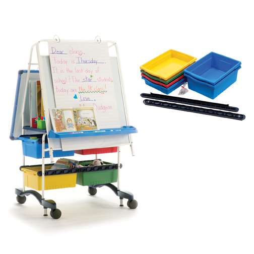 Royal® Reading Writing Center with 4 Stubby Tubby and 2 Large Open Tubs