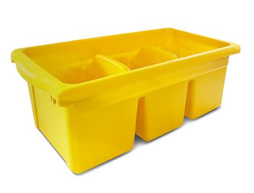 Small Divided Tub available in Yellow only