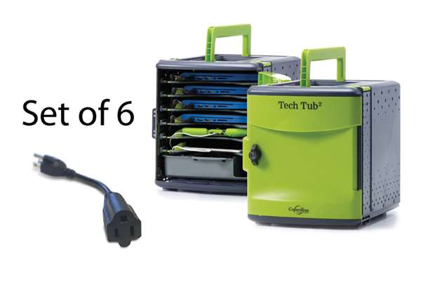 Tech Tub Large Plug Adapter Kit for Six Devices