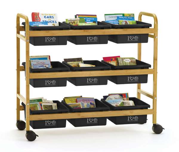 Cart with 100% Recycled Tubs (imprint included)