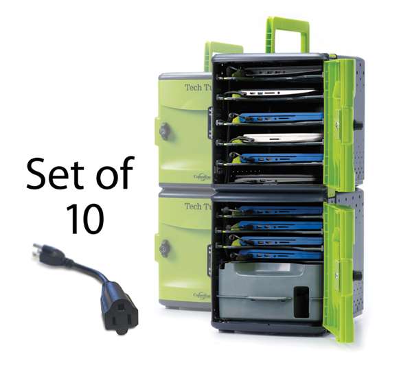 Tech Tub Large Plug Adapter Kit for Ten Devices