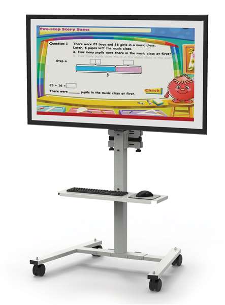 iRover2 Cart for 30-55in Flat Panels with Mini PC Mount (Highest level)