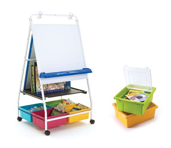 Classic Royal Reading Writing Center with Vibrant color combo and lids (RC005-VM-L)