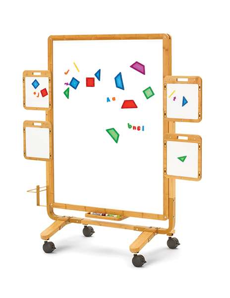 Large 4ft x 3ft double-sided magnetic whiteboard