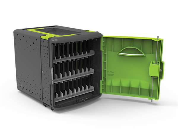 Tech Tub2 for Phones, open with labels