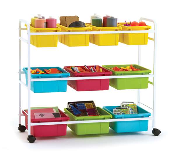 Book Browser Cart with Deluxe Tub Pack