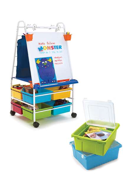 Premium Royal Reading Writing Center in Vibrant color combo with Lids (RC200-VM-L)