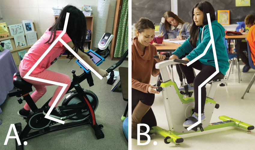 Kids stationary bike- Self-regulation Classroom Cruiser